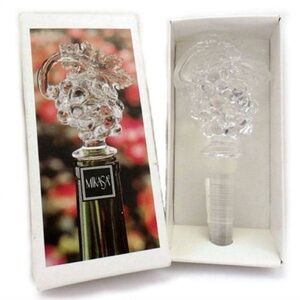 BRAND NEW in box mikasa grape crystal wine stopper